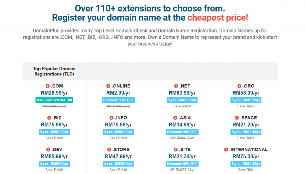 domain TLDs